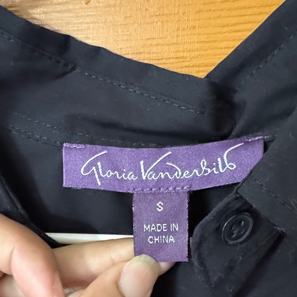 Gloria Vanderbilt Black Dress Shirt - Picture 2 of 6